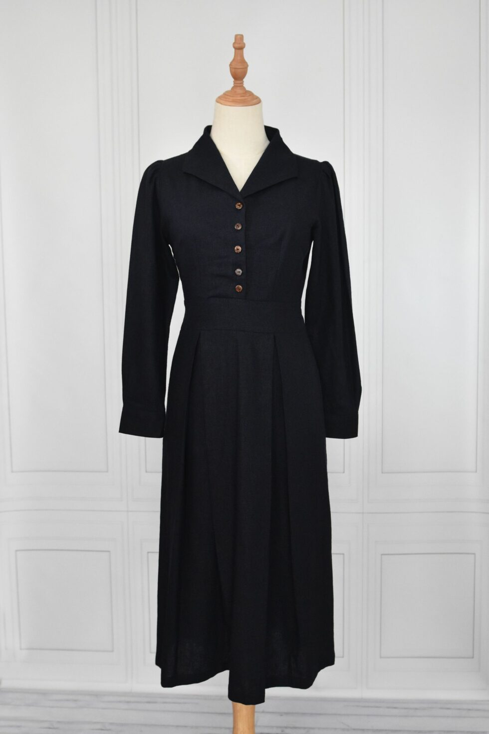 Navy Mannequin Shawl Dress
