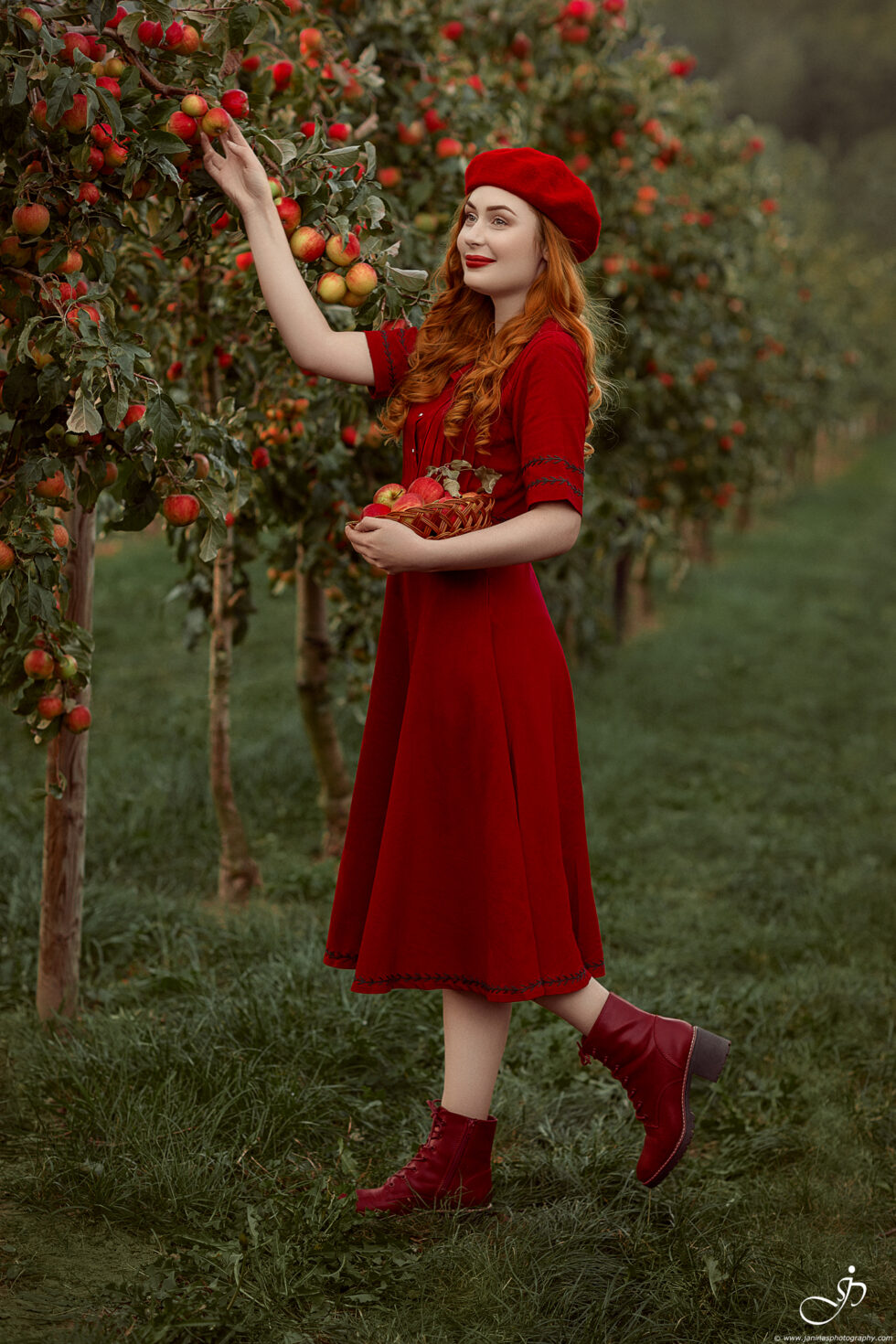 Embroidered Trim Linen Dress